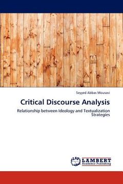 portada critical discourse analysis (in English)