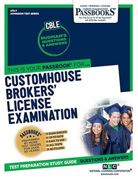 portada Customhouse Brokers' License Examination (Cble) (en Inglés)