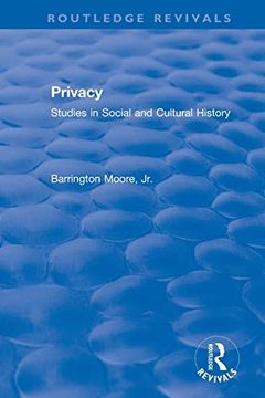 portada Revival: Privacy: Studies in Social and Cultural History (1984): Studies in Social and Cultural History (Routledge Revivals) (in English)
