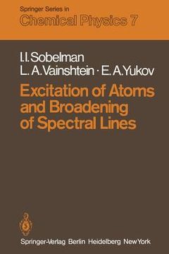 portada excitation of atoms and broadening of spectral lines (en Inglés)