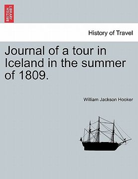 portada journal of a tour in iceland in the summer of 1809. (en Inglés)
