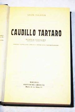 portada Caudillo tártaro: novela póstuma