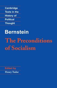 portada Bernstein: The Preconditions of Socialism Paperback (Cambridge Texts in the History of Political Thought) (in English)