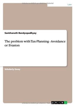 portada The problem with Tax-Planning - Avoidance or Evasion