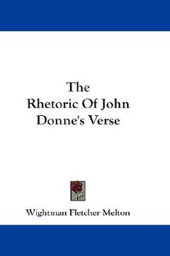 portada the rhetoric of john donne's verse