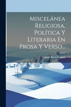 portada Miscelánea Religiosa, Política y Literaria en Prosa y Verso.
