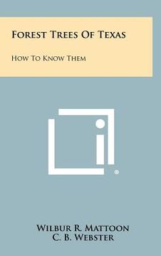 portada forest trees of texas: how to know them (en Inglés)