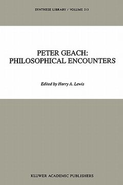 portada peter geach: philosophical encounters (en Inglés)