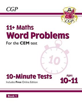 portada New 11+ cem 10-Minute Tests: Maths Word Problems - Ages 10-11 Book 1 (en Inglés)