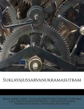 portada Suklayajussarvanukramasutram (en Sánscrito)