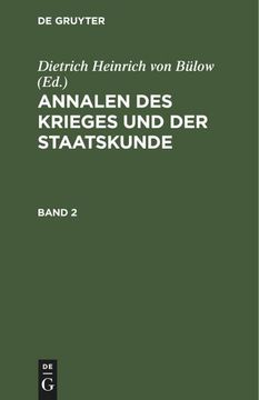 portada Annalen des Krieges und der Staatskunde. Band 2 (in German)