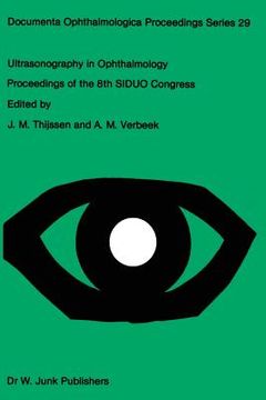 portada Ultrasonography in Ophthalmology: Proceedings of the 8th Siduo Congress