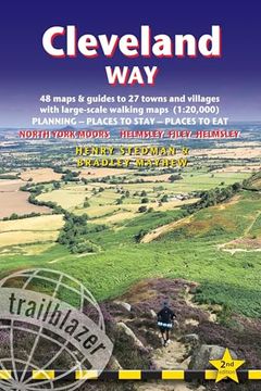 portada Cleveland Way: British Walking Guide: Helmsley-Filey-Helmsley - 48 Large-Scale Walking Maps (1: 20,000) & Guides to 27 Towns & Villages - Planning,. Stay, Places to eat (British Walking Guides) (in English)