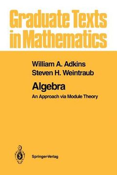 portada algebra: an approach via module theory (en Inglés)