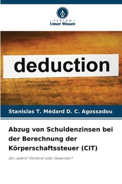 portada Abzug von Schuldenzinsen bei der Berechnung der Körperschaftssteuer (CIT) (en Alemán)