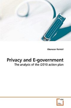 portada privacy and e-government (en Inglés)