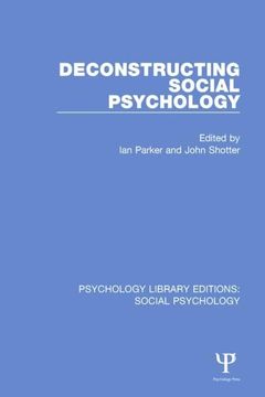 portada Deconstructing Social Psychology (in English)