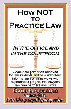 portada how not to practice law (in English)