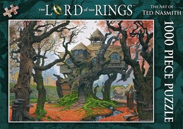portada The Lord of the Rings 1000 Piece Jigsaw Puzzle: The art of ted Nasmith: Rhosgabel (Game) (en Inglés)