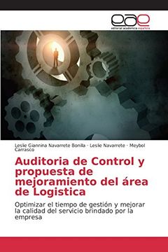 portada Auditoria de Control y propuesta de mejoramiento del área de Logistica