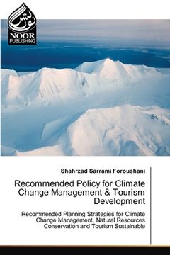 portada Recommended Policy for Climate Change Management & Tourism Development (en Inglés)