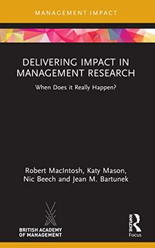portada Delivering Impact in Management Research (Management Impact) (en Inglés)