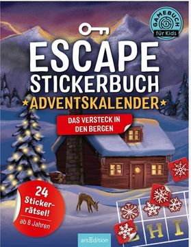 portada Escape-Stickerbuch - Adventskalender - das Versteck in den Bergen (en Alemán)