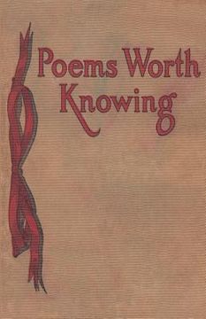 portada Poems Worth Knowing (en Inglés)