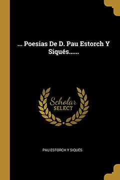 portada Poesias de d. Pau Estorch y Siqués.