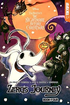 portada Disney Manga: Tim Burton'S the Nightmare Before Christmas -- Zero'S Journey Graphic Novel Book 4 (en Inglés)