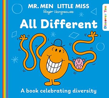 portada Mr. Men Little Miss: All Different: A new Children’S Book for 2022 Celebrating Diversity (Mr. Men and Little Miss Discover You! ) (en Inglés)