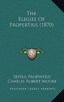 portada the elegies of propertius (1870)
