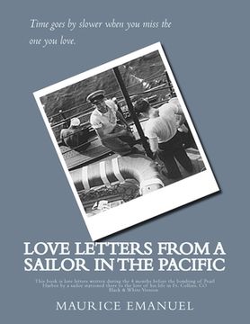 portada Love Letters from a Sailor in the Pacific: Black & White Version (en Inglés)