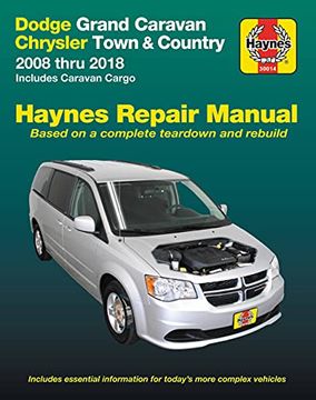 portada Dodge Grand Caravan & Chrysler Town & Country (08-18) (Including Caravan Cargo) Haynes Repair Manual: 2008 Thru 2018 Includes Caravan Cargo 