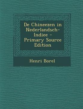 portada de Chineezen in Nederlandsch-Indiee