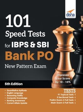 portada 101 Speed Tests for IBPS & SBI Bank PO New Pattern Exam 5th Edition (in English)