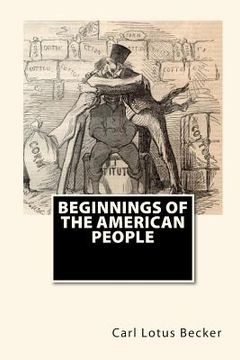 portada Beginnings Of The American People (en Inglés)
