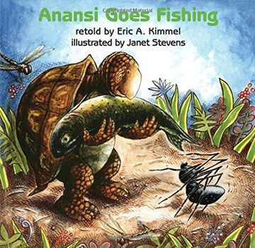 portada Anansi Goes Fishing (Anansi the Trickster) (en Inglés)