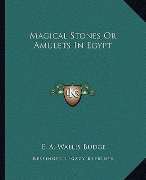 portada magical stones or amulets in egypt (en Inglés)