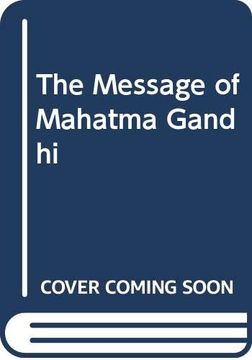 portada Message of Mahatma Gandhi (en Inglés)