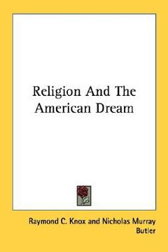portada religion and the american dream (en Inglés)