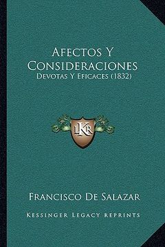 portada afectos y consideraciones: devotas y eficaces (1832)