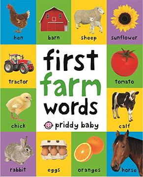portada First 100 Padded: First Farm Words (en Inglés)