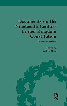 portada Documents on the Nineteenth Century United Kingdom Constitution (Documents on the Nineteenth Century United Kingdom Constitution, 1) (in English)