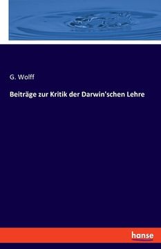 portada Beiträge zur Kritik der Darwin'schen Lehre (en Alemán)