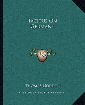 portada tacitus on germany