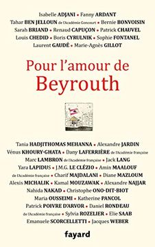 portada Pour L'amour de Beyrouth (in French)