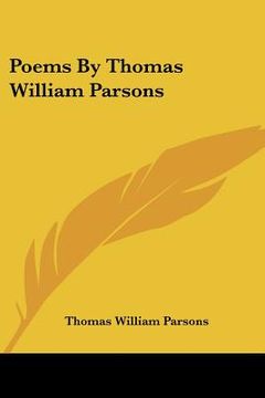 portada poems by thomas william parsons