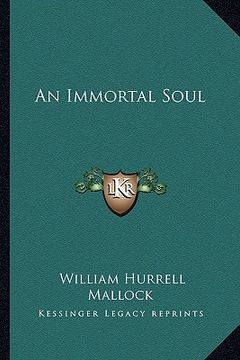 portada an immortal soul (en Inglés)