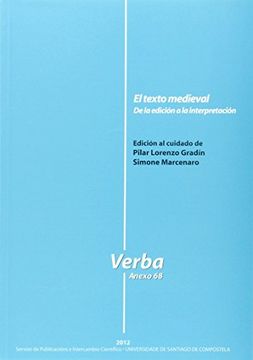 portada VA/68-El texto medieval: De la edición a la interpretación